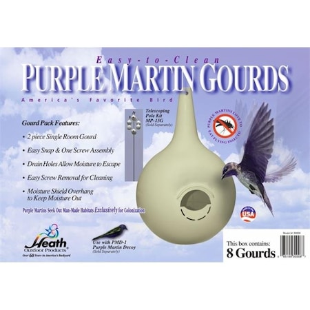 8-Pk. 2 Piece Easy Clean PM Gourd Starling Resistant/RH